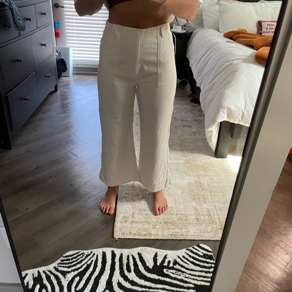 Cream Free People Pants